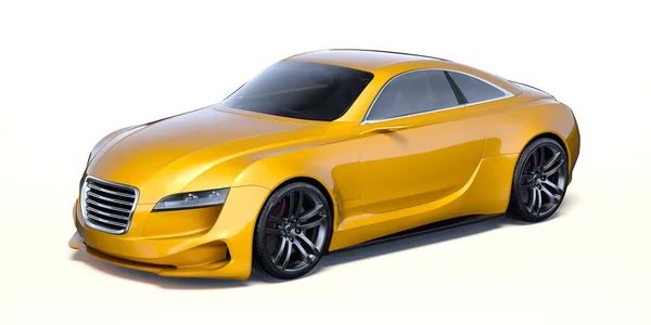 Rendering Una Concept Car Generica Senza Marchio Ambiente Studio — Foto Stock