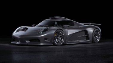 Markasız, jenerik konsept bir arabanın 3 boyutlu çizimi