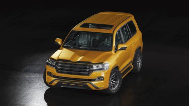 Markasız bir SUV 'un 3 boyutlu görüntülemesi 