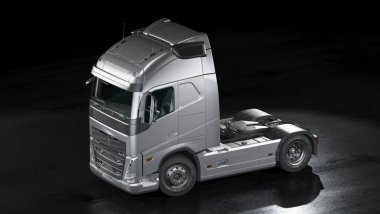 Markasız jenerik bir kamyonun 3B görüntülemesi