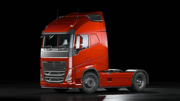 ブランドのない一般的なトラックの3Dレンダリング — ストック写真