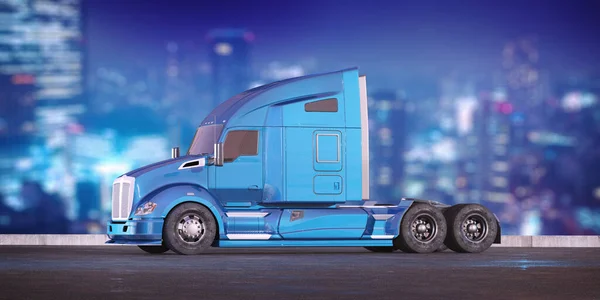 Rendering Camion Generico Senza Marca — Foto Stock