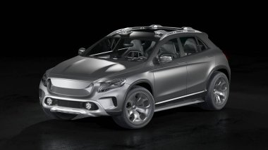 Markasız bir SUV 'un 3 boyutlu görüntülemesi 