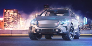 Markasız bir SUV 'un 3 boyutlu görüntülemesi