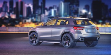 Markasız bir SUV 'un 3 boyutlu görüntülemesi