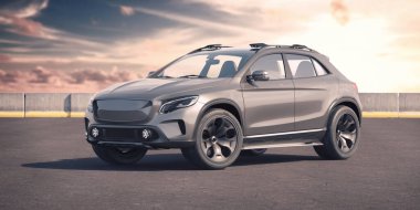 Markasız bir SUV 'un 3 boyutlu görüntülemesi