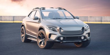 Markasız bir SUV 'un 3 boyutlu görüntülemesi