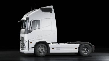 Markasız jenerik bir kamyonun 3B görüntülemesi