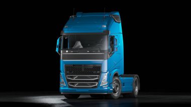 3D rendering of a brand-less generic truck clipart