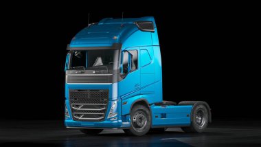 Markasız jenerik bir kamyonun 3B görüntülemesi