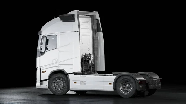 Rendering Eines Markenlosen Generischen Lkw — Stockfoto