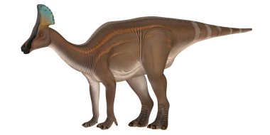 Gerçekçi Parasaurolophus dinozor çizimi