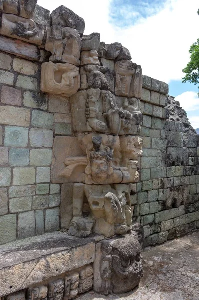 Copan Aztécká Architektura Hondurasu — Stock fotografie