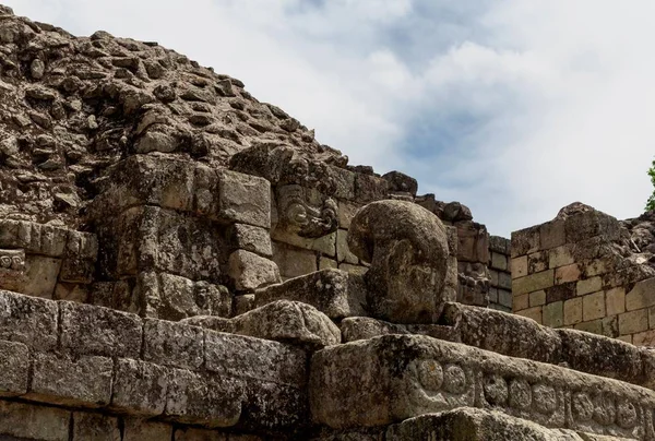 Copan Архітектура Ацтекской Гондурасу — стокове фото