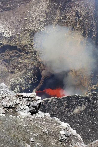 Докладна Інформація Про Вулкан Masaya Нікарагуа — стокове фото