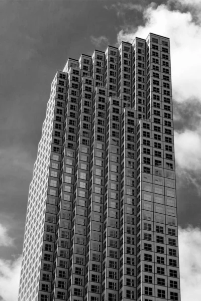 Miami Govermment Centre Building\'s area Black and white