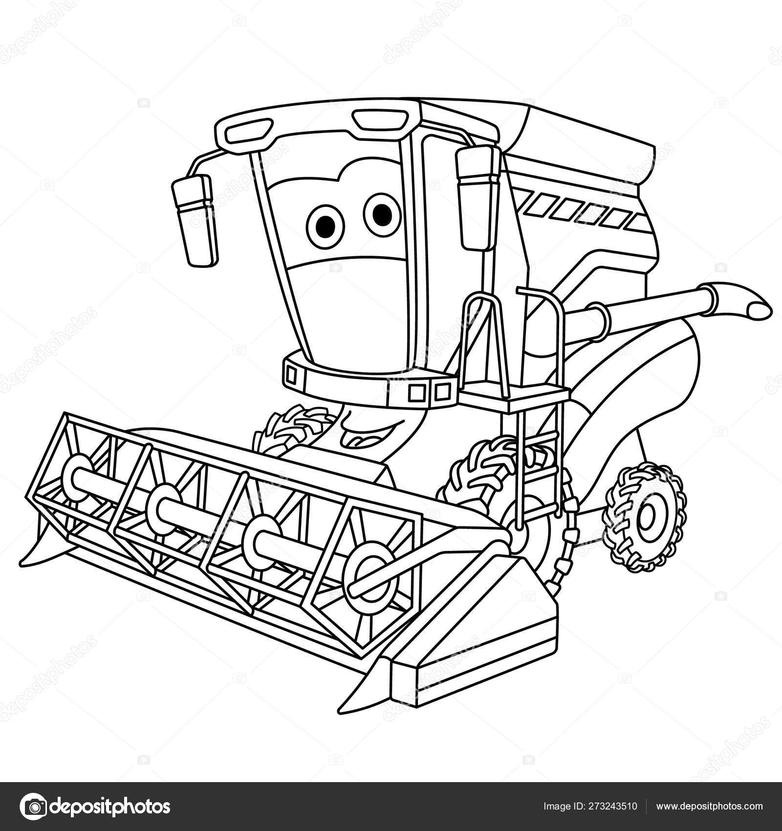 Desenho de Tractor para Colorir - Colorir.com