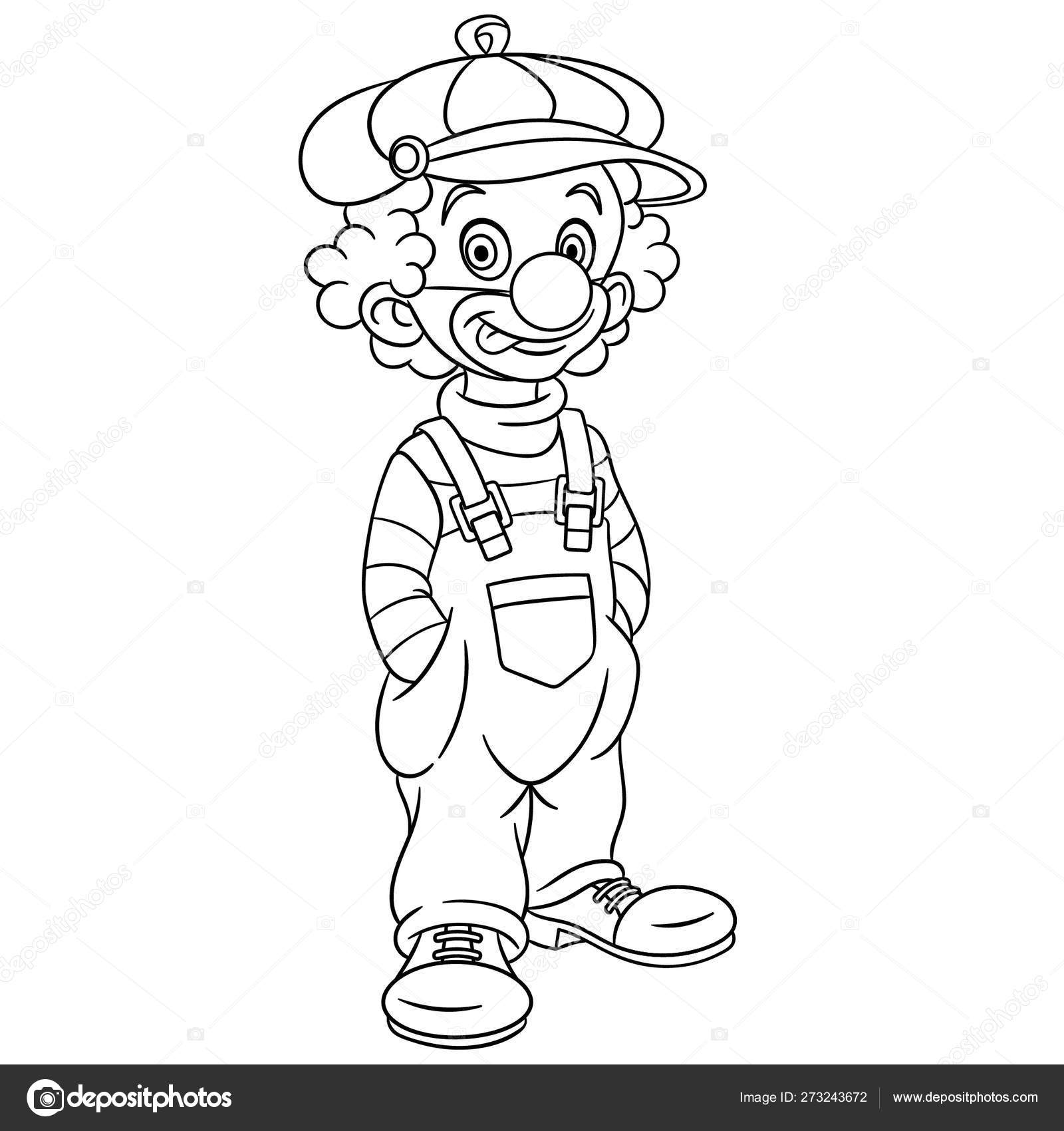 Desenho de Palhaço médico para Colorir - Colorir.com