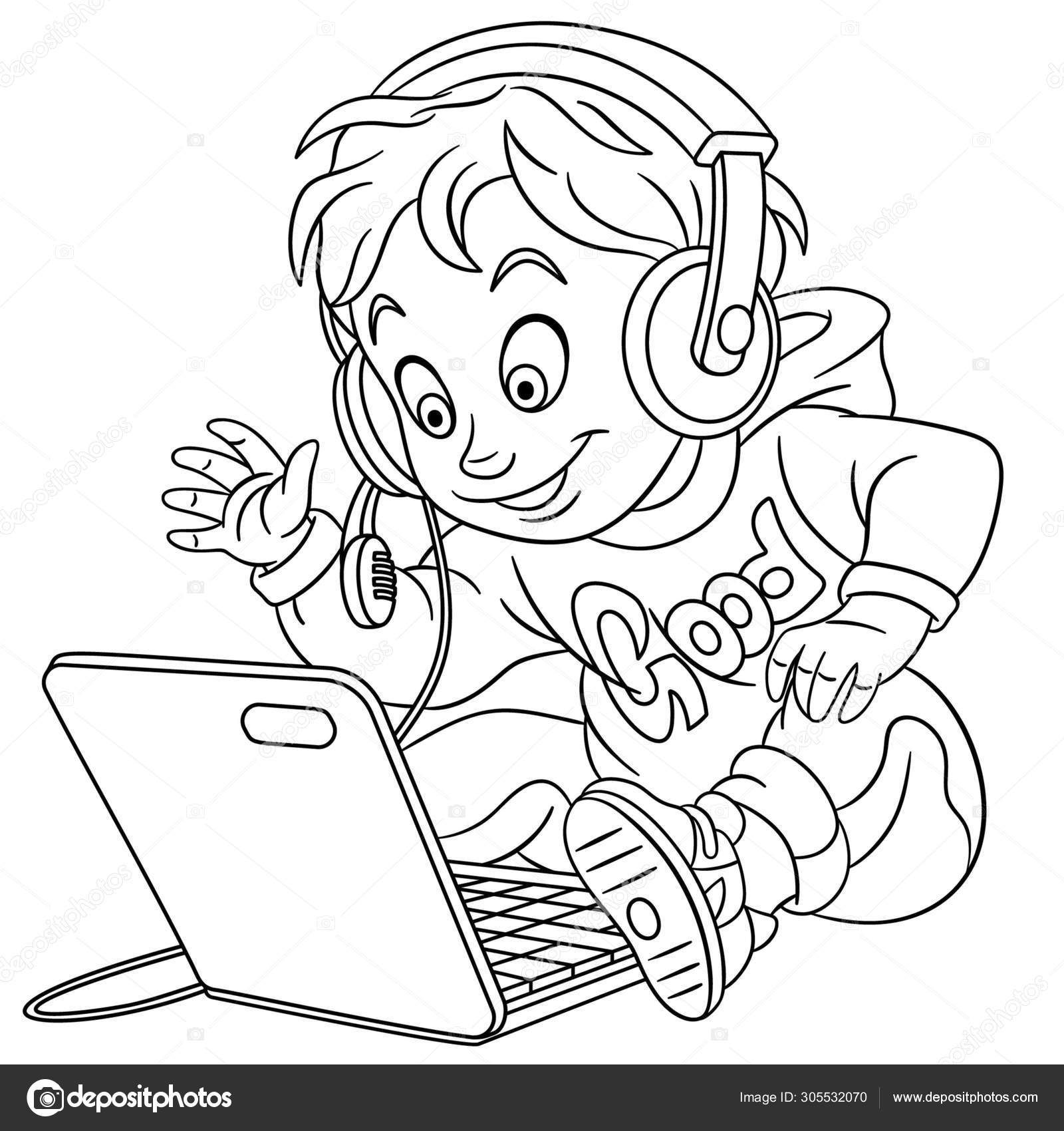 Desenho de Computador para Colorir - Colorir.com