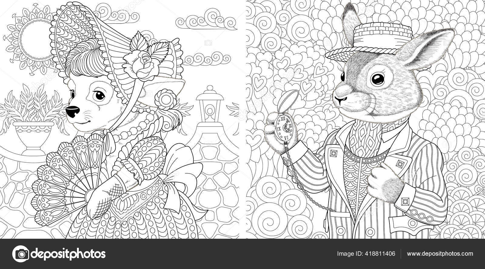 Desenhos para colorir para crianças de Animais - Animais - Coloring Pages  for Adults