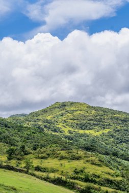 Güzel çayırlar, Taoyuan Vadisi 'nde çayırlık Caoling Dağı tepesinin üzerinden geçiyor. Tayvan 'da Wankengtou.