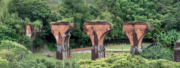 Longteng Broken Bridge, Yutengping Bridge in Longteng Village, Sanyi Township, Miaoli County, Taiwan, a famous travel destination, lifestyle.