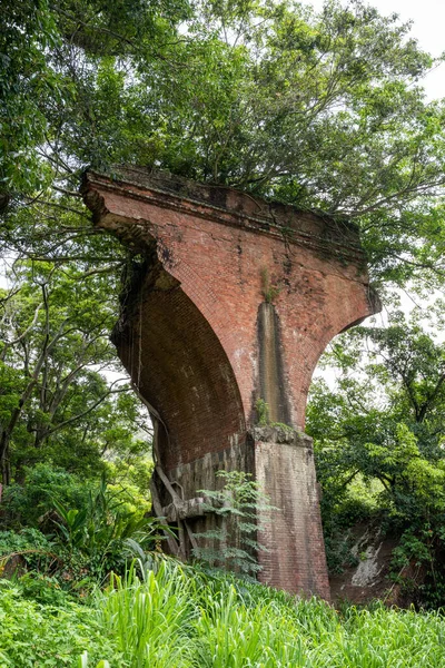 Longteng Broken Bridge, Yutengping Bridge in Longteng Village, Sanyi Township, Miaoli County, Taiwan, a famous travel destination, lifestyle.