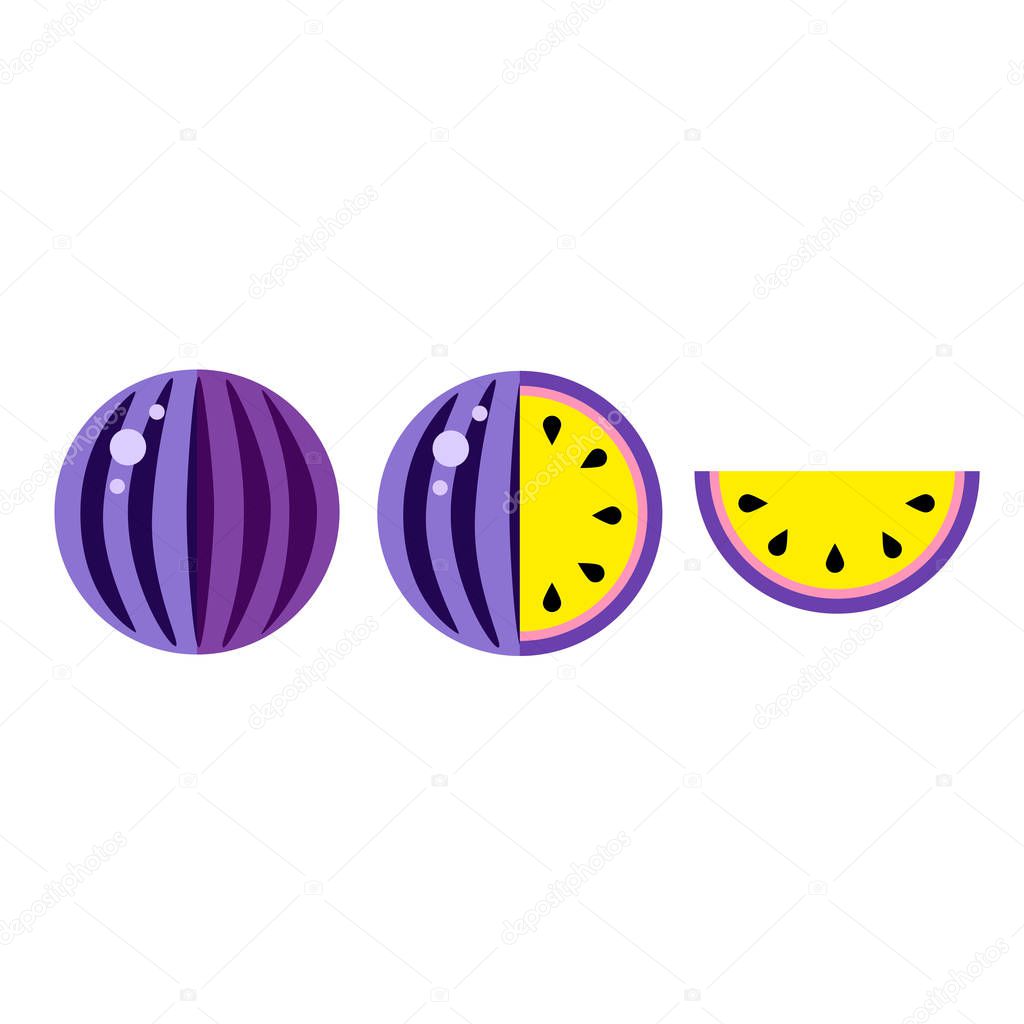 Yellow Watermelon Violet Vector Illustration White Background Happy National Water Melon Day Fruity Paint Textured Pieces Whole Summer Food For Pattern T Shirt Print Nutrition Decoration Banner Premium Vector In Adobe Yellow Watermelon Violet Vector Illustration White Background Happy National Water Melon Day Fruity Paint Textured Pieces Whole Summer Food For Pattern T Shirt Print Nutrition Decoration Banner Premium Vector In Adobe