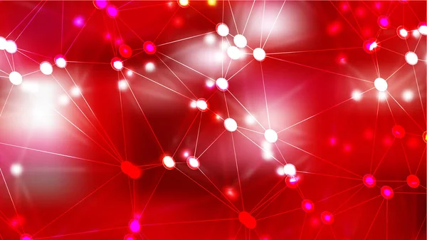 Connecting Dots and Lines Red Abstract Background Image