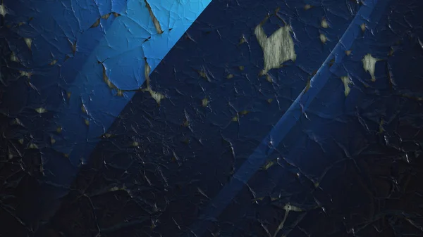 Textura de parede rachada Grunge preto e azul — Fotografia de Stock