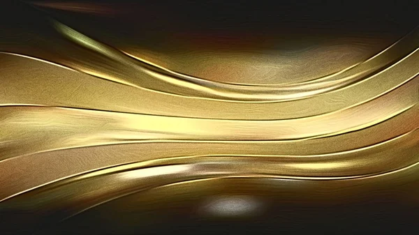Abstract Shiny Cool Gold Metallic Background