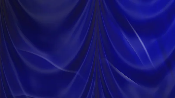 Abstract Dark Blue Satin Drapery Textile Background — Stock Photo, Image