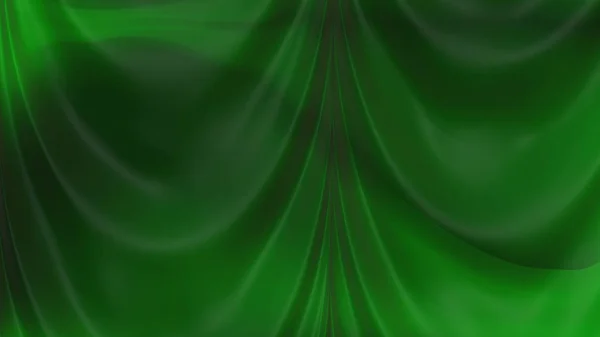 Abstracto verde oscuro satén cortinas — Foto de Stock