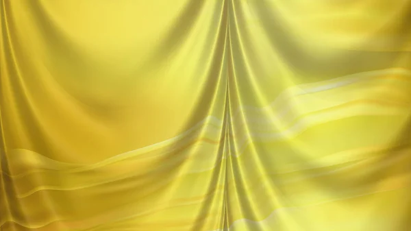 抽象ゴールドシルクカーテンの背景 — ストック写真