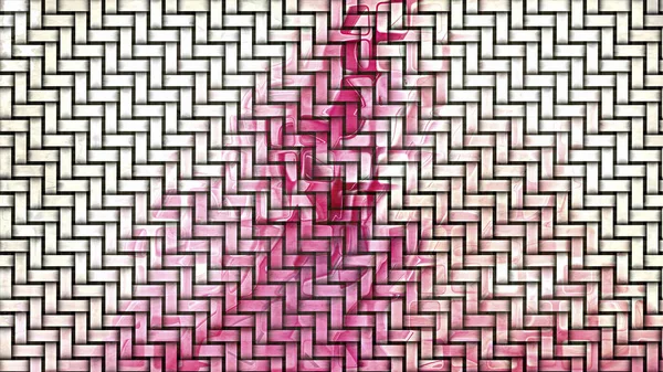 Pink and White Weave Texture — Stock Photo, Image