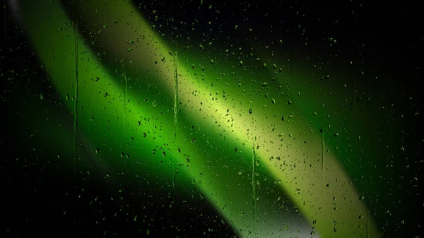 Cool Green Rain Water Drops Background — Stock Photo, Image