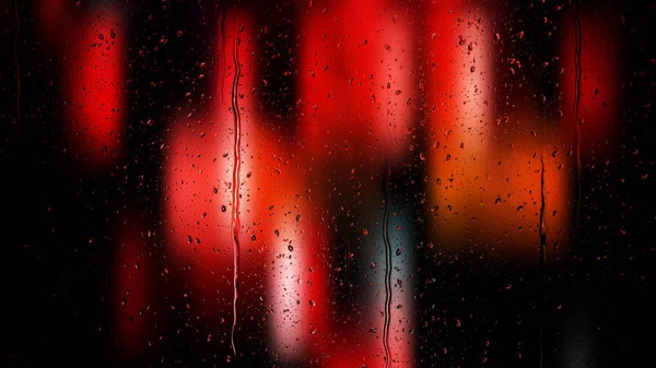Imagem de fundo de gota de água vermelha fria — Fotografia de Stock