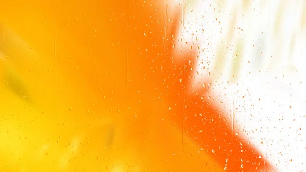 Pomarańczowy i biały kropla wody tło — Zdjęcie stockowe