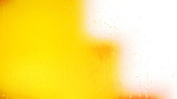 Κίτρινο και λευκό νερό σταγόνες υφή φόντου — Φωτογραφία Αρχείου
