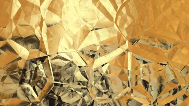 Altın Kristal Soyut arka plan