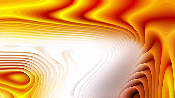 Oranžová a bílá 3D-abstraktní zakřivené čáry — Stock fotografie