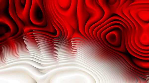 Abstrakcja Czerwony czarno-białe zakrzywione linie Ripple Texture — Zdjęcie stockowe