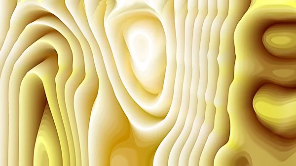 Texture abstraite des lignes courbes blanches et dorées 3d — Photo