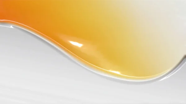 オレンジと白のしわプラスチックテクスチャの背景 — ストック写真
