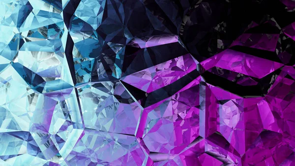 Imagem de fundo de cristal abstrato azul e roxo — Fotografia de Stock