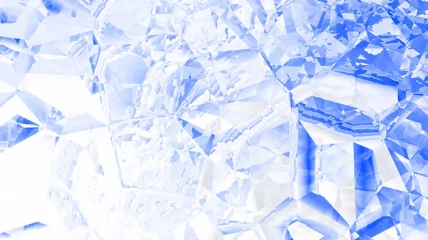 Blauwe en witte kristal abstracte achtergrond — Stockfoto
