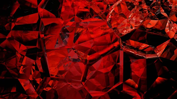 Abstrakt cool röd kristall bakgrund — Stockfoto