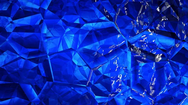 Image de fond en cristal bleu foncé — Photo