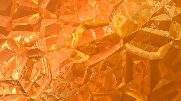 オレンジ抽象クリスタル背景画像 — ストック写真