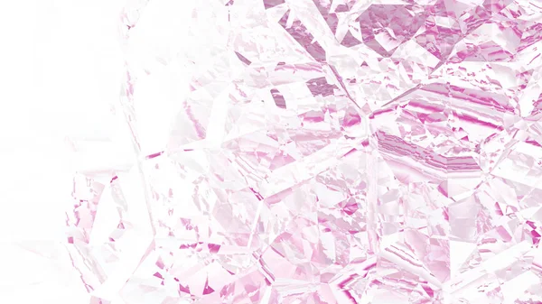 Rosa und weiße Kristall abstrakten Hintergrund — Stockfoto